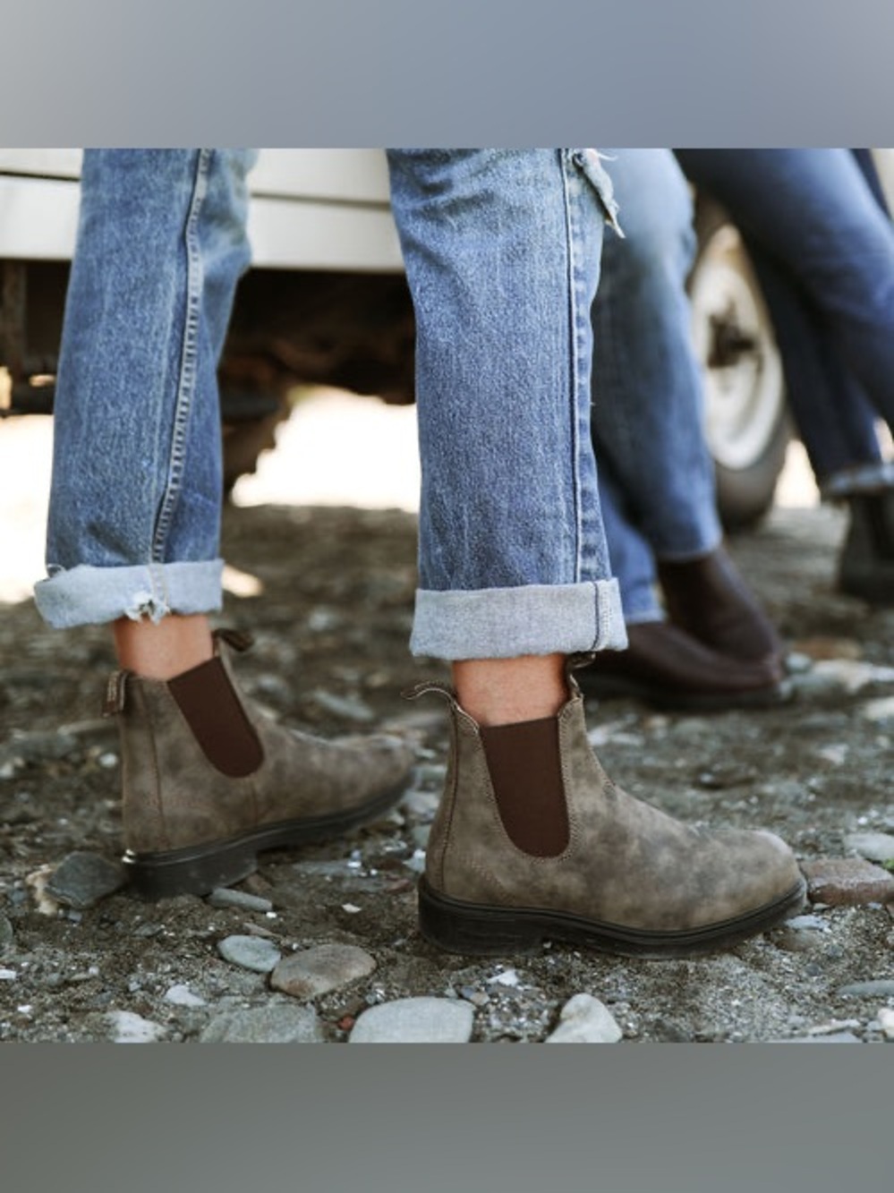 BLUNDSTONE 1306 CHELSEA DRESS BOOTS IN RUSTIC BROWN 5 AU 8 US